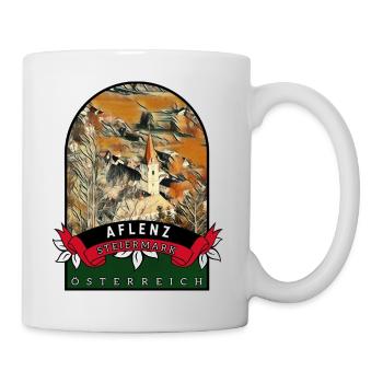 Aflenz Steiermark Österreich Souvenir - Tasse - Weiß - Rechts
