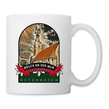 Bruck an der Mur Steiermark Österreich Souvenir - Tasse - Weiß - Rechts