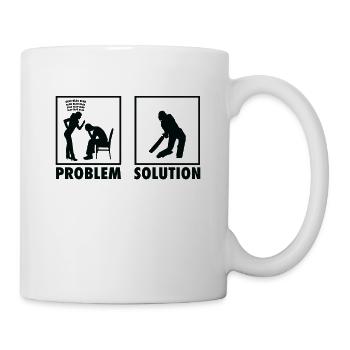 Jeu de cricket Problème de déclaration du joueur de cricket - Mug blanc - blanc - Droite