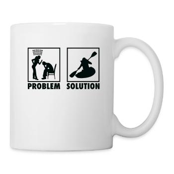 Kayak Kayaker Kayak Statement Solution au problème. - Mug blanc - blanc - Droite