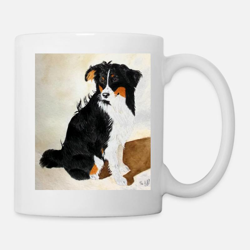 Sitzender Aussie Nanouk - Tasse - Weiß