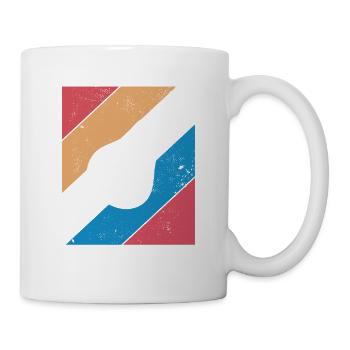 Avocado Vegan Lover Retro Veggie Diet Gift idea - Tasse - Weiß - Rechts