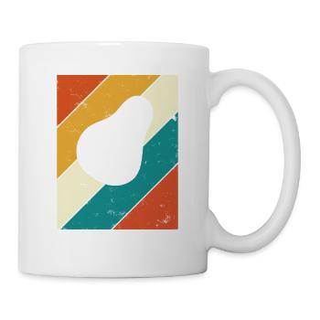 Avocat Vegan Lover Retro Veggie Diet Idée cadeau - Mug blanc - blanc - Droite