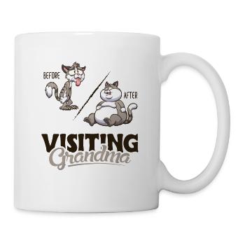 Before and After Visiting Grandma Kätzchen - Tasse - Weiß - Rechts