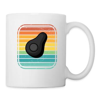 Avocat Vegan Lover Retro Veggie Diet Idée cadeau - Mug blanc - blanc - Droite