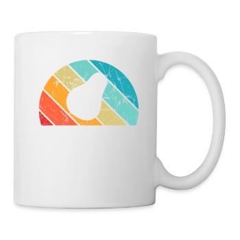 Birne Obst Frucht Birnen Garten Retro Geschenk - Tasse - Weiß - Rechts