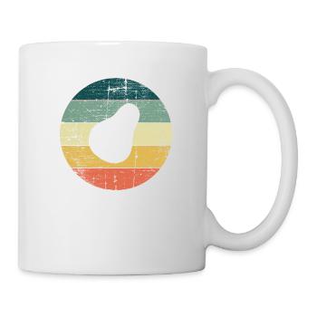 Avocat Vegan Lover Retro Veggie Diet Idée cadeau - Mug blanc - blanc - Droite