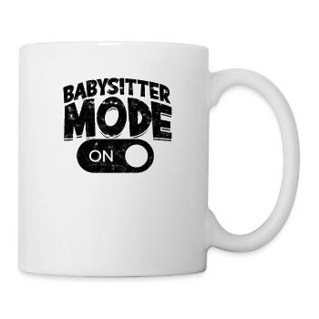 Babysitter-Modus auf Teenager-Mädchen - Babysitter - Tasse - Weiß - Rechts