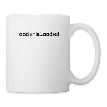 Funny Code-Blooded Programming Coding - Data Web - Mug - white - Right