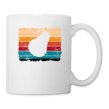 Avocat Vegan Lover Retro Veggie Diet Idée cadeau - Mug blanc - blanc - Droite