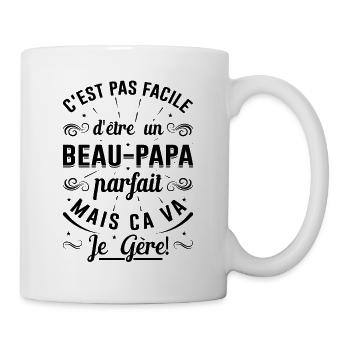 Beau-papa Parfait Fête Des Pères Idée Cadeau Drôle - Mug blanc - blanc - Droite