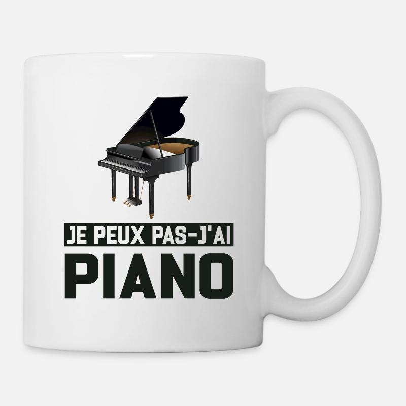 Je Peux Pas J'ai Piano Idée Cadeau Anniversaire - Mug blanc - blanc