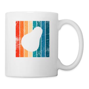 Avocat Vegan Lover Retro Veggie Diet Idée cadeau - Mug blanc - blanc - Droite
