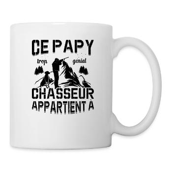 Ce Papy Trop Génial Chasseur Appartient À [NOM] - Mug blanc - blanc - Droite