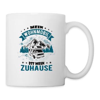 Wohnmobil Womo Zuhause - Tasse - Weiß - Rechts