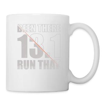 J’ai couru ce 13.1 Runner Marathon Trail - Mug blanc - blanc - Droite