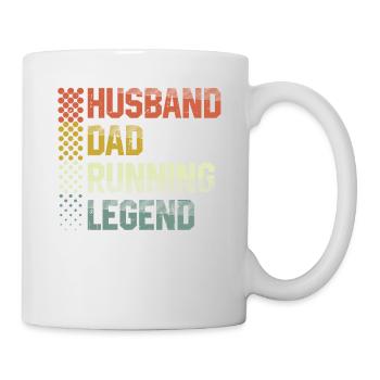 Mari Père Running Legend Runner Marathon - Mug blanc - blanc - Droite