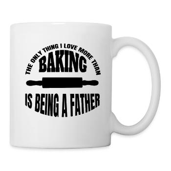 Baker Dad Bakery Father Confectioner Papa Baking - Mug - white - Right