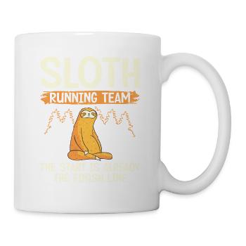Sloth Running Team Runner Marathon Trail - Mug - white - Right