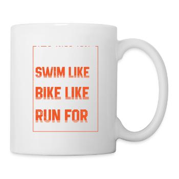Triathlon Course Natation Cyclisme Athelete - Mug blanc - blanc - Droite