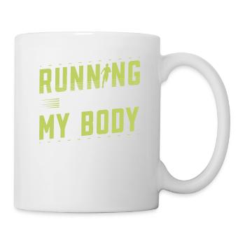 Courir, c’est régler mon body runner Marathon Trail - Mug blanc - blanc - Droite