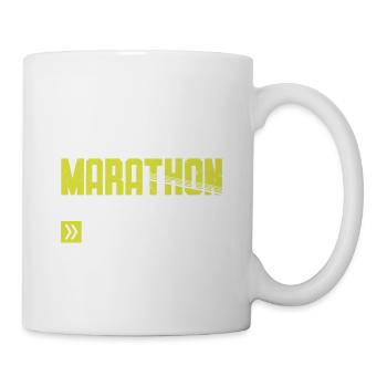 Run A Marathon They Said It Will Fun They Said - Tasse - Weiß - Rechts