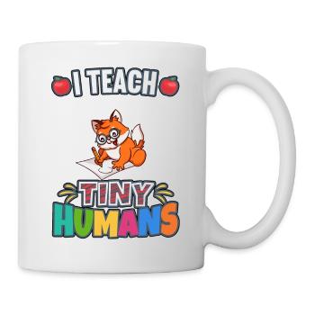 I Teach Tiny Humans Elementary School Teacher - Mug - white - Right