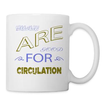 citation géniale tenue de livre d’anniversaire - Mug blanc - blanc - Droite
