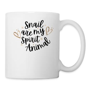 Mama Schnecke Zitat Geschenk - Tasse - Weiß - Rechts