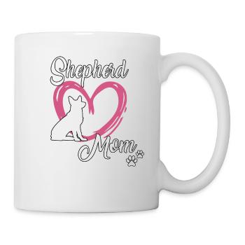 German Shepherd Cute Dogs Mama Mistress - Mug - white - Right