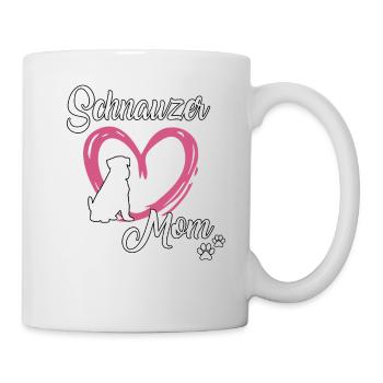 Schnauzer Maman mignonne maîtresse schnauzer géante Gassi - Mug blanc - blanc - Droite