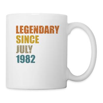 Né en juillet 1982 40 ans 40s 40e anniversaire - Mug blanc - blanc - Droite