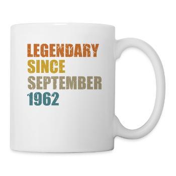 Born September 1962 60 years 60s 60th birthday - Mug - white - Right