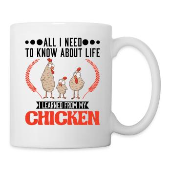 Chicken Saying Chicken Chicken Chicken - Mug - white - Right