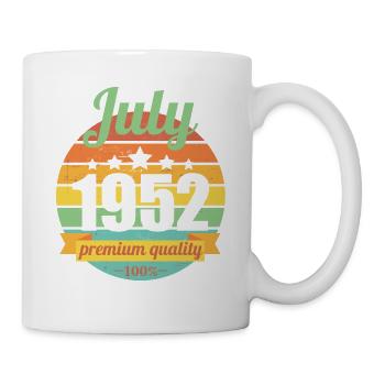 Born July 1952 70 years 70s 70th birthday - Mug - white - Right