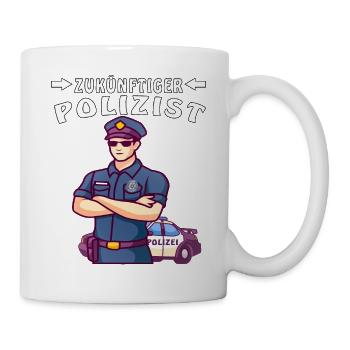 ZUKÜNFTIGER POLIZIST - Tasse - Weiß - Rechts