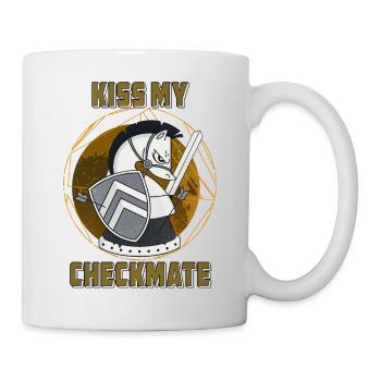 KISS MY CHECKMATE - Tasse - Weiß - Rechts