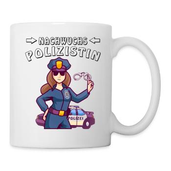 NACHWUCHS POLIZISTIN - Tasse - Weiß - Rechts
