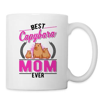 Best Capybara Mom Ever Wasserschwein Capibara - Mug - white - Right