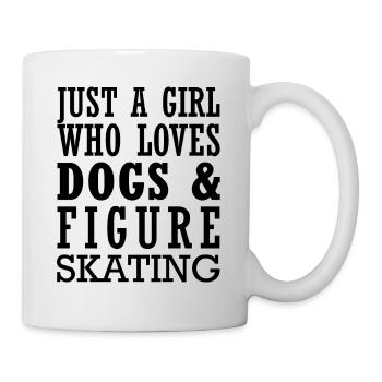 Just A Girl Who Loves Dogs And Figure Skating - Mug - white - Right