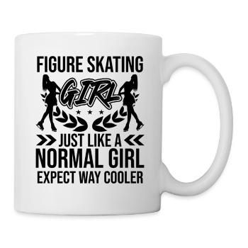 Figure Skating Girl Funny Ice Skating - Tasse - Weiß - Rechts