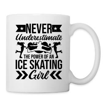 The Power Of An Ice Skating Girl - Tasse - Weiß - Rechts