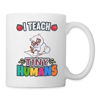 I Teach Tiny Humans Elementary School Teacher - Mug - white - Right