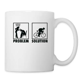 Cycling Cyclist Statement Problem Solution. - Mug - white - Right