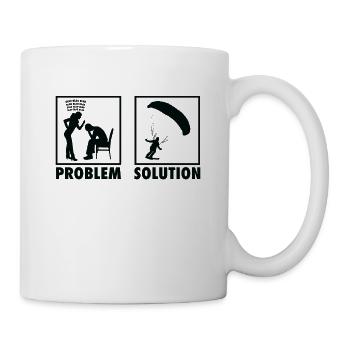 Parachuting Skydiving Skydiver Statement Problem - Tasse - Weiß - Rechts