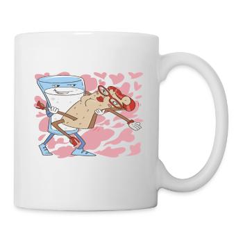 60 Jahre und immer noch knusprig! - Tasse - Weiß - Rechts