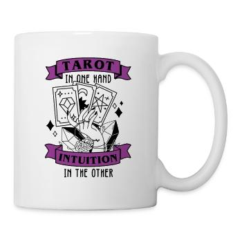 Divination Intuition Tarot Cartes Voyance - Mug blanc - blanc - Droite
