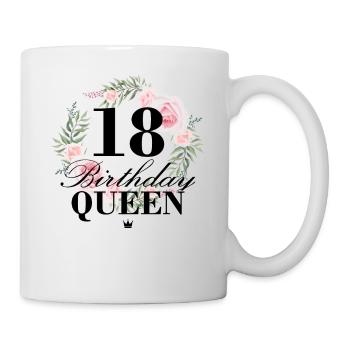 18th birthday Birthday Queen 18 years - Mug - white - Right