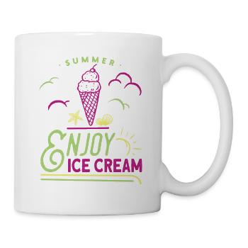 Ice Cream Summer Beach Ice Cream Holiday Vibes - Mug - white - Right