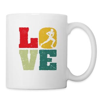 I love running lovers running lovers runners - Mug - white - Right
